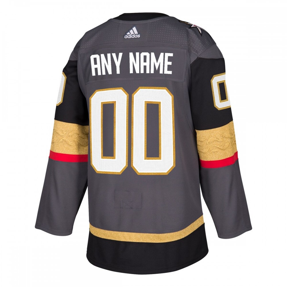 Vegas Golden Knights adidas Authentic Custom Jersey - Gray-Pro Kit Vault | Brand New 26/27 Sports Jerseys